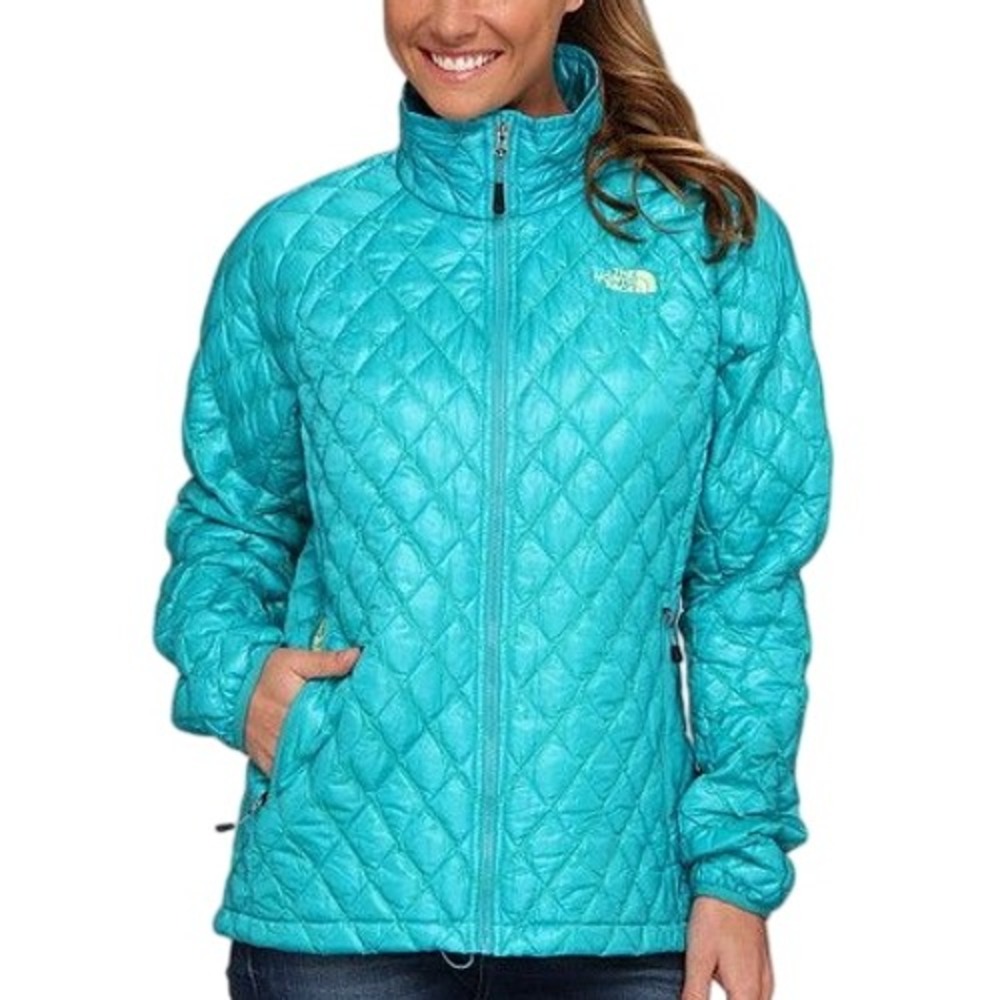The North Face‎ Women's Cyan Thermoball Full Zip Quilted Puffer Jacket Size M
